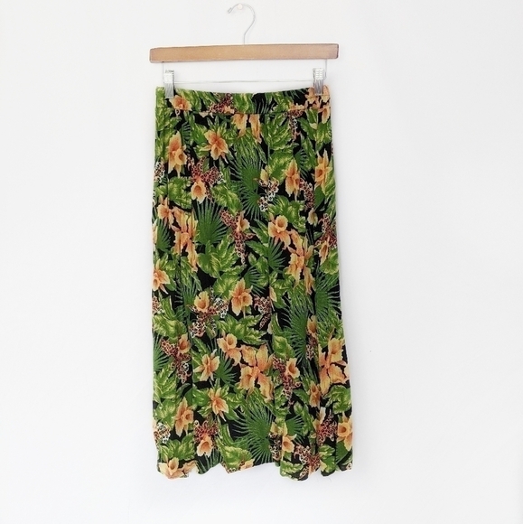 Vintage Medium Tropical Skirt - Picture 1 of 6